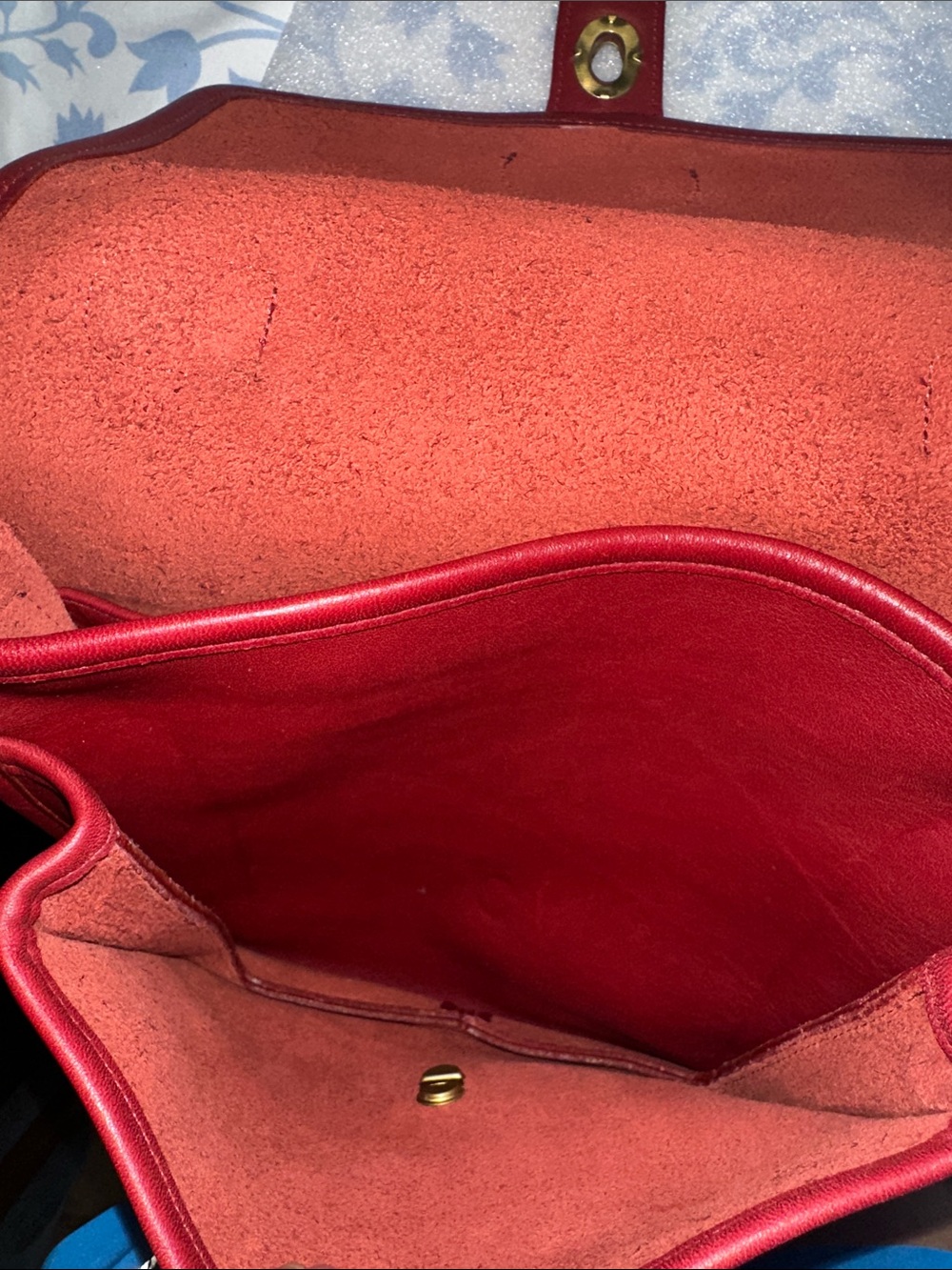 Coach Classic vintage Structured Red Leather Top-Handle Bag - Picture 10 of 10